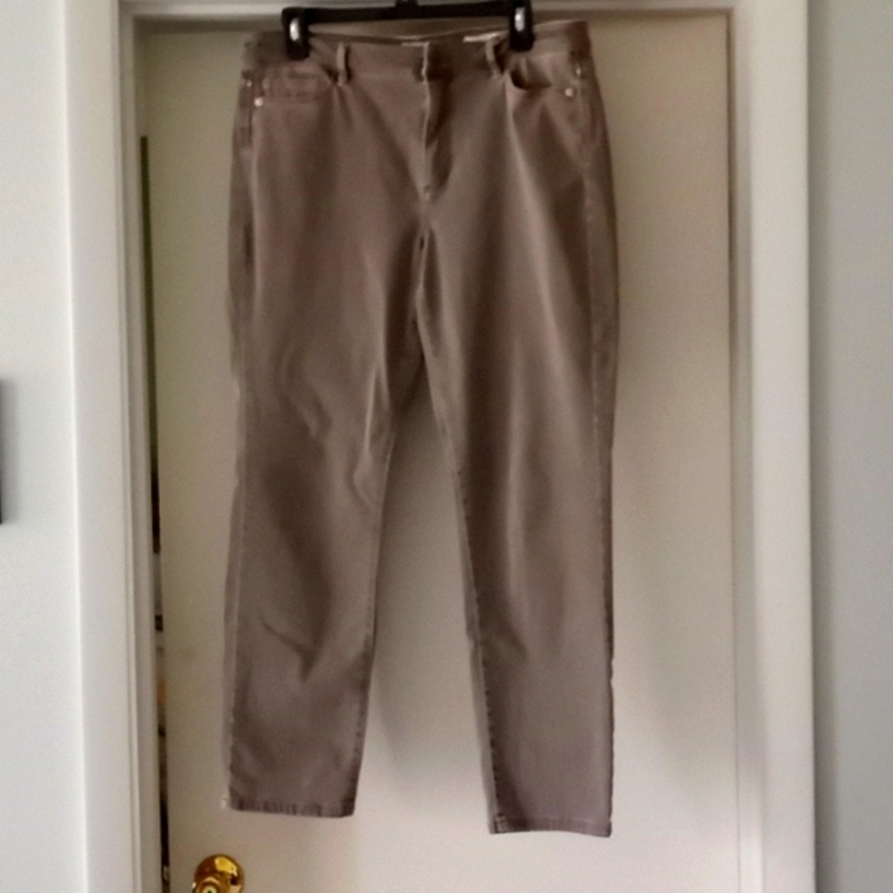 JJill brown denim pants